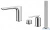 Kohlman Experience 4-otworowa bateria wannowa chrom